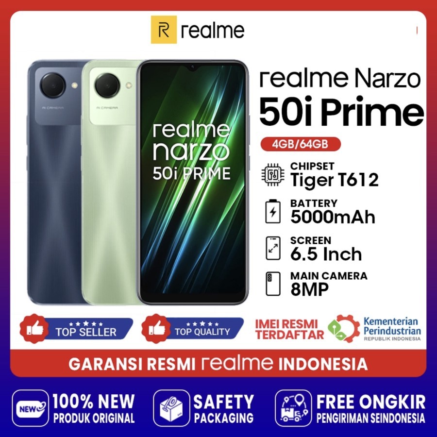 HP REALME NARZO 50i RAM 4/64GB GARANSI RESMI