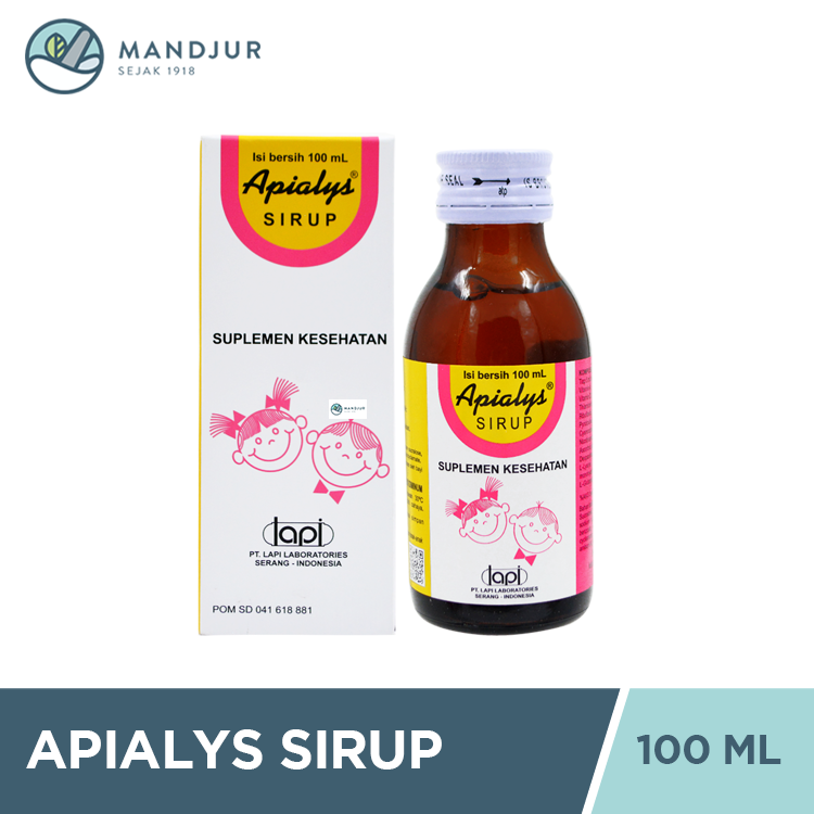 Apialys Sirup 100 mL - Asupan VItamin Penambah Nafsu Makan Anak