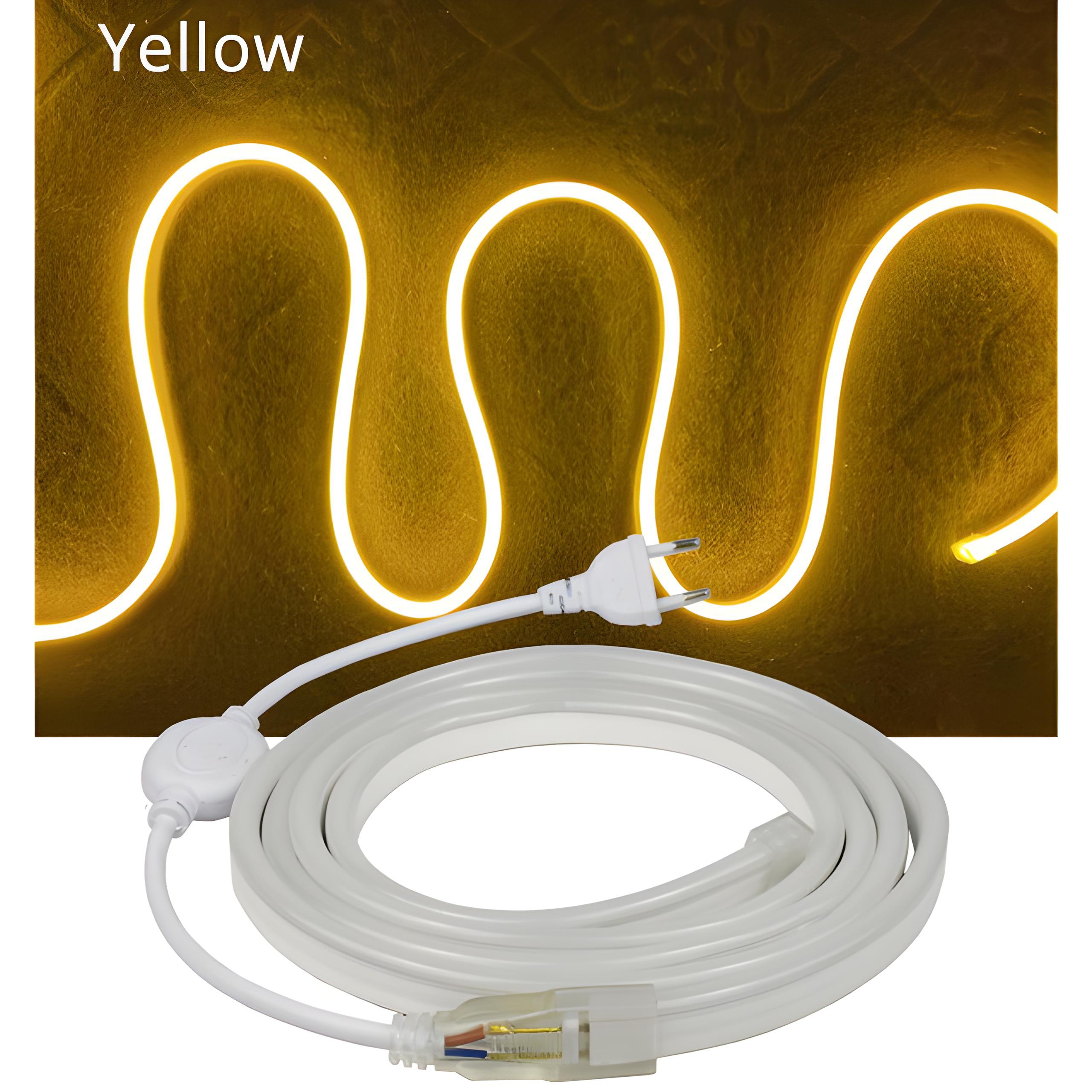 Paket Lengkap Lampu Neon Flex 220v Flexible 1 2 3 4 DAN 5meter Waterproof DIY dekorasi rumah kamar
