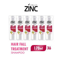 [Paket isi 6] ZINC Shampoo Hair Fall Treatment Botol 170ml