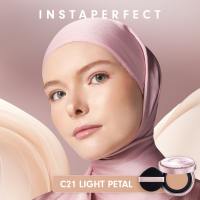 Instaperfect Skin Glow Cover Mesh Cushion High Coverage Formula Dilengkapi dengan SPF 50+ / PA++++  Tampilan Glow Up Natural- Korean Glass Skin Make Up- Melindungi Kulit dari Sinar UVA dan UVB