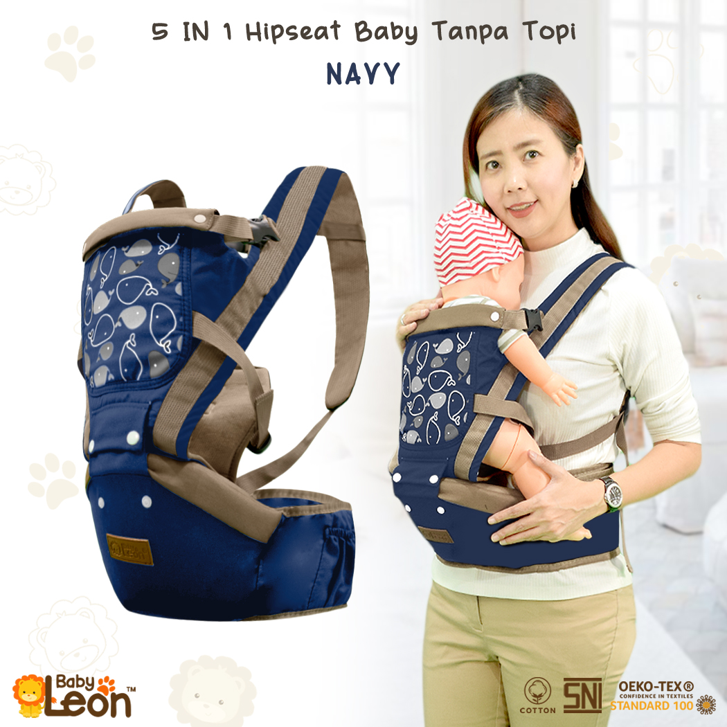 BABYLEON Gendongan Bayi 0-3Th 5in1 Way Gendongan Hipseat Baby Safe Gendongan Bayi Gendongan Depan Multifungsi BY-6075