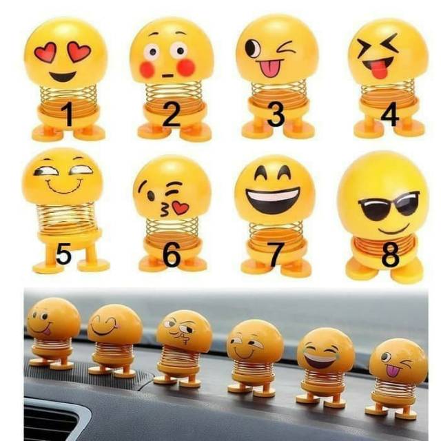 Emoji goyang / Emoji Bergerak Dashboard Mobil Lucu / Emoji Bergoyang Stang Setang Motor / Emoji Dashboard Mobil