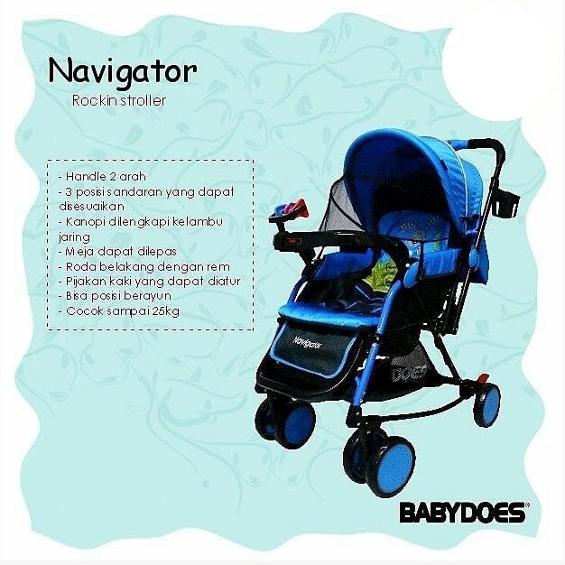 Stroller Babydoes Navigator Ds298 Kereta Dorong Bayi