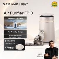 Dreame FP10 Air Purifier | Worlds 1st Roller Self Cleaning Air Purifier |Pembersih Udara dengan HEPA Filter|  Purifikasi Udara 6 Tahap | 99.5% Menyaring bulu Kucing & Anjing | Pembersihan Filter Otomatis