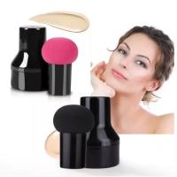 Sponge Beauty Blender Bentuk Jamur / Spons Make Up Gagang puff