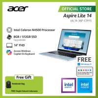ACER LAPTOP ASPIRE LITE 14 AL14-36P-C7Q8/AL14-36P-C9YY/AL14-36P-C7VD/AL14-36P-C27D/AL14-36P-C22J/AL14-36P-C7GEAL14-36P-C25A 14″ FHD INTEL CELERON N4500 RAM 8GB STORAGE 256GB/512GB SSD INTEL UHD GRAPHICS WINDOWS 11