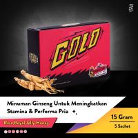 GOLO Original Ginseng Official 1Box 5 Sachet Minuman Penambah Stamina Mister Golo Gingseng Eceran