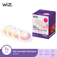WiZ Lampu Smart LED Plafon Rumah Multipack Downlight WiFi RGB - Lampu Ceiling Plafon Panel 7W RGB