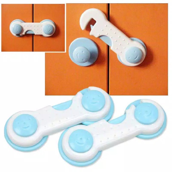 Pengunci Laci Pengaman Lemari Kulkas pintu Lemari Datar Baby Safety 1pcs hvridn