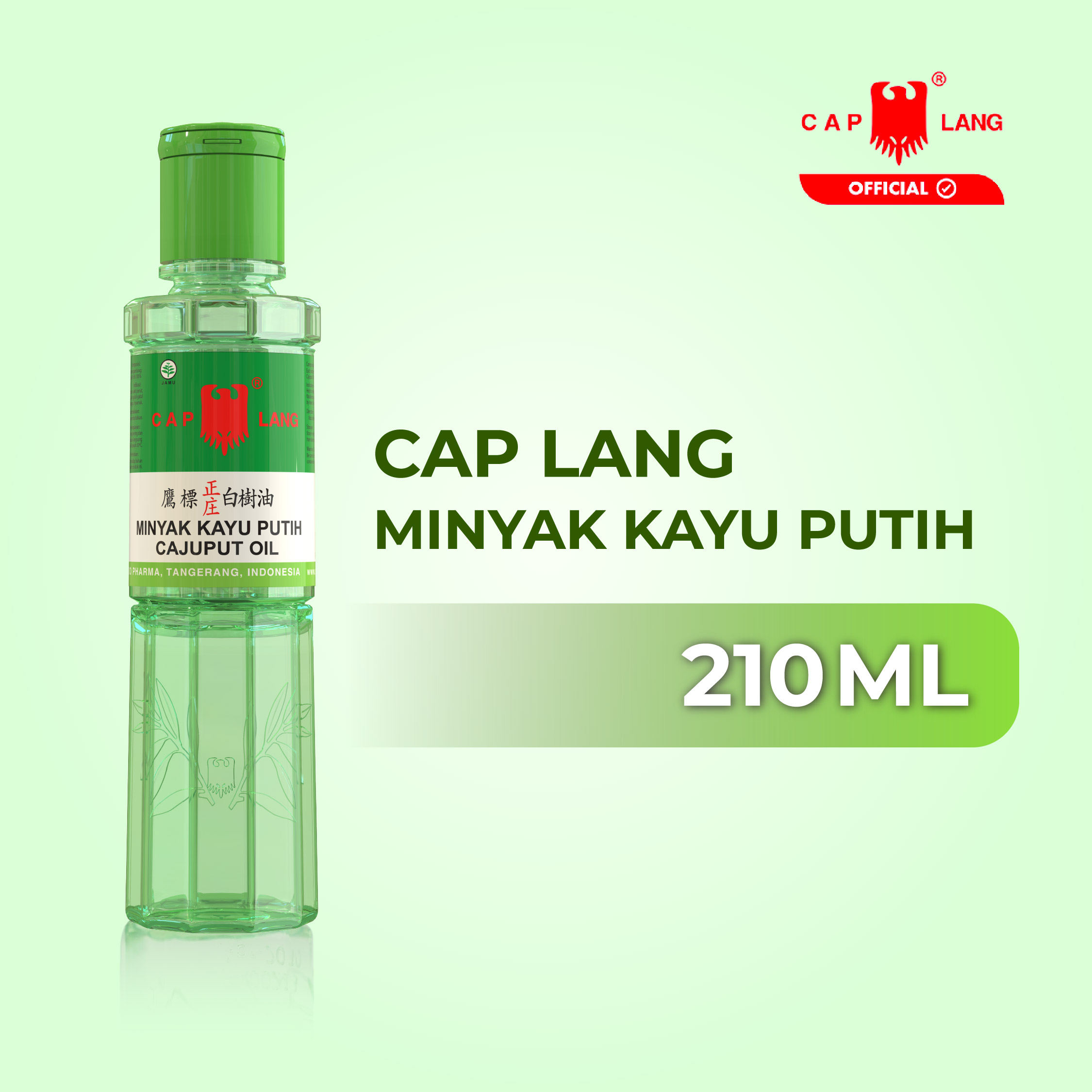 Minyak Kayu Putih Cap Lang 210ml - Memberikan rasa hangat Meringankan Sakit Perut Perut Kembung dan Rasa Mual