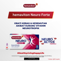 Hemaviton Neuro Forte Suplemen Neurotropik Kesehatan Sistem Saraf 1 Blister isi 10 Kapsul [Exp : 01.2027]
