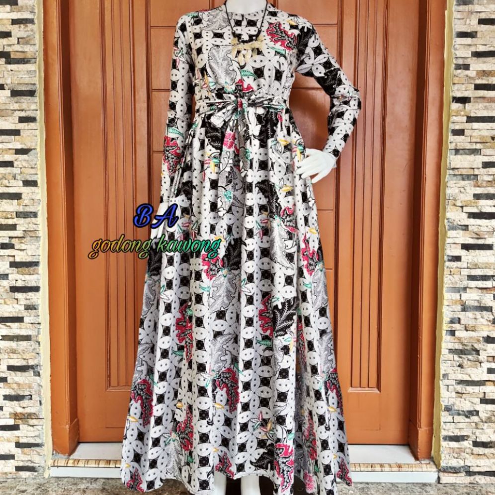 GAMIS BATIK PEKALONGAN REALPICT GAMIS BATIK JUMBO GAMIS MODERN gamis batik pekalongan realpict gamis batik jumbo gamis modern