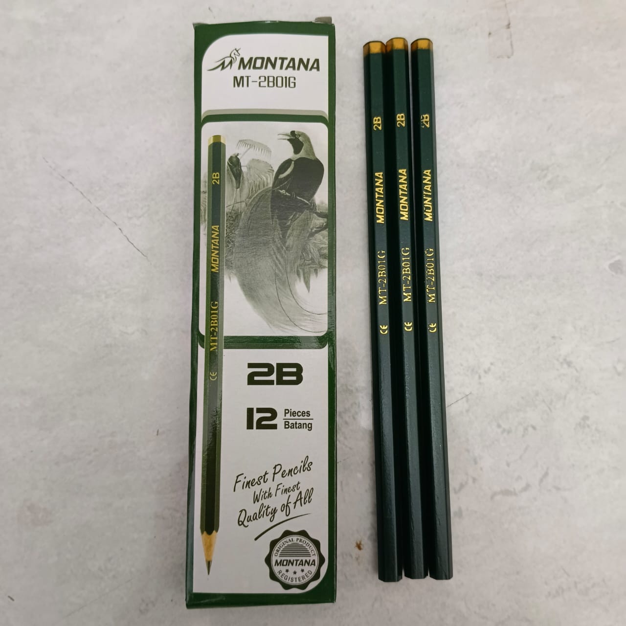 1 lusin isi 12 Pcs Pensil 2B MONTANA / Pensil 2B MONTANA