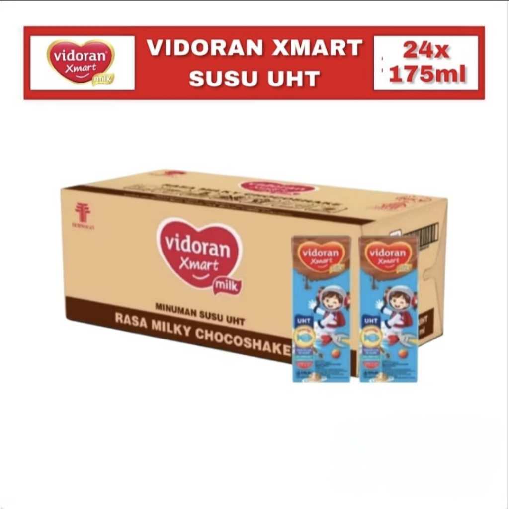 Vidoran xmart susu UHT 175 ml 1 dus isi 24 pcs (LFS)