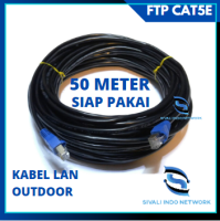 50 METER SPECTRA KABEL LAN FTP CAT5E OUTDOOR BLACK SIAP PAKAI