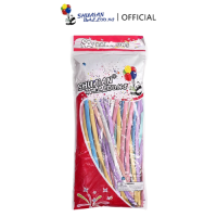 SHUAIAN  Balon Latex Twist Pentil Warna Doff Macaron Chrome Balon Panjang Isi 100 Pcs
