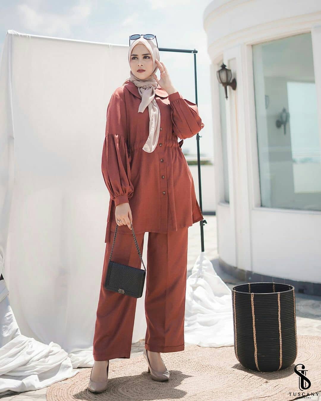 Baju Muslim Modern NATHALI SET AF Bahan SUPERNOVA SIZE M L XL DAPAT ATASAN DAN CELANA KANCING HIDUP / BUSUI Setelan Baju Dan Celana Setelan Wanita Terbaru 2021 Kekinian OOTD Set 2in1 BEST SELLER