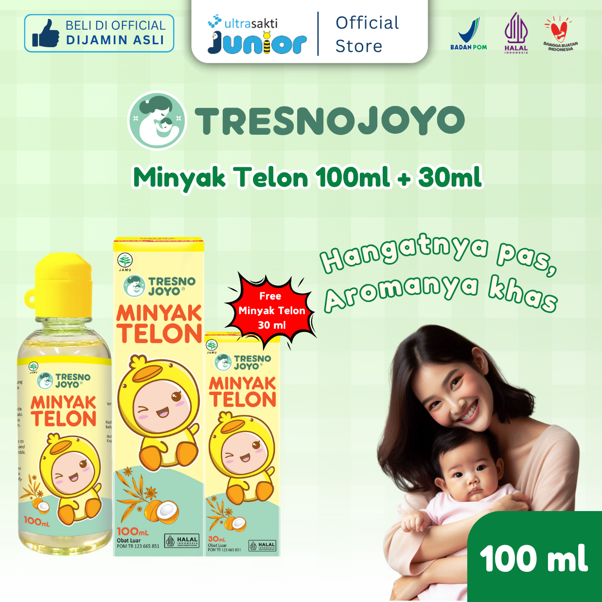 TRESNO JOYO MINYAK TELON - 100 ML BONUS 30 ML