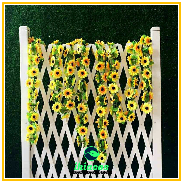 BUNGA MATAHARI RAMBAT DAUN RAMBAT BUNGA RAMBAT BUNGA PLASTIK TANAMAN HIAS DAUN DEKORASI BUNGA HIAS TANAMAN ARTIFISIAL ARTIFICIAL DEKORASI RUMAH MURAH