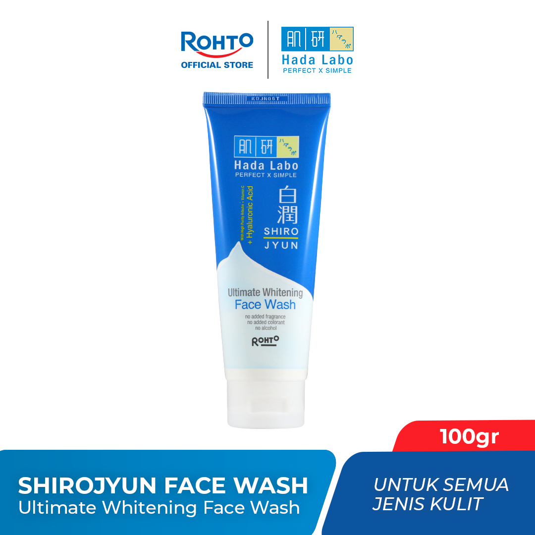 Hada Labo Shirojyun Ultimate Whitening Face Wash - 100gr (Removes dirt and oil from the skin whil...