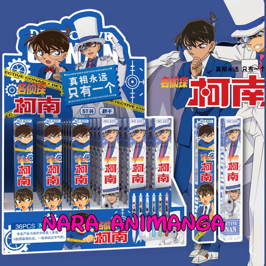 Blind Box Pulpen Gel Karakter Anime Detective Conan Riyan Nara