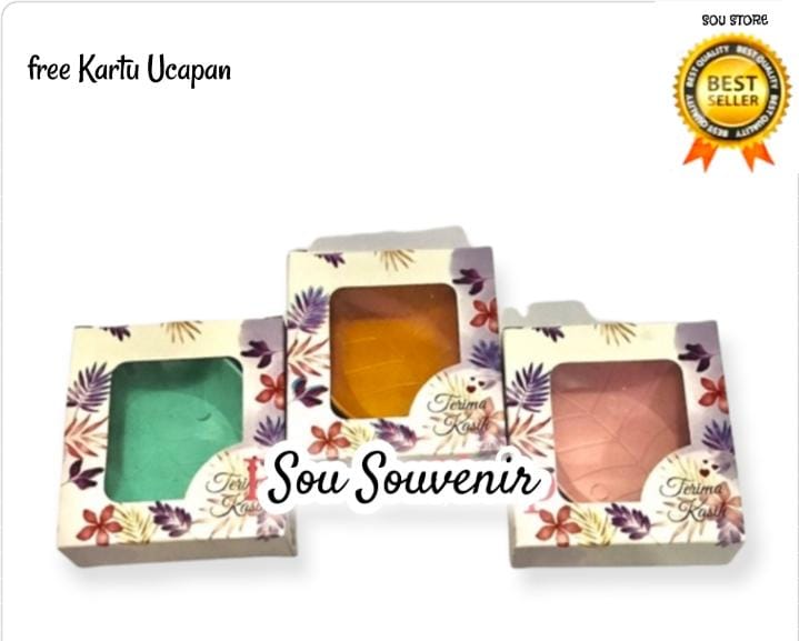 50PCS Box Motif lembaran untuk Souvenir mangkok Daun