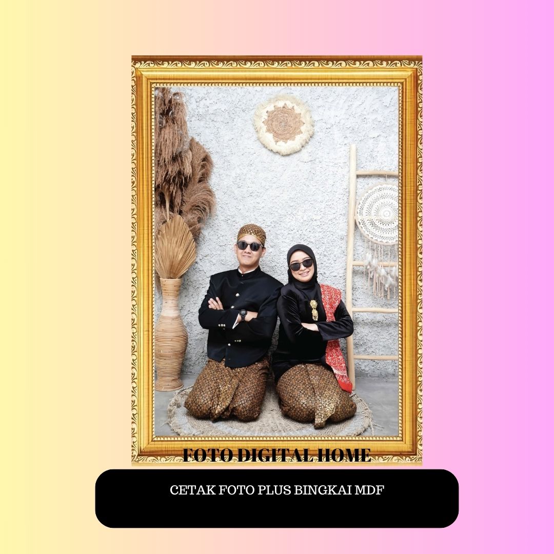 CETAK FOTO PLUS BINGKAI UKURAN 30R(60x40)