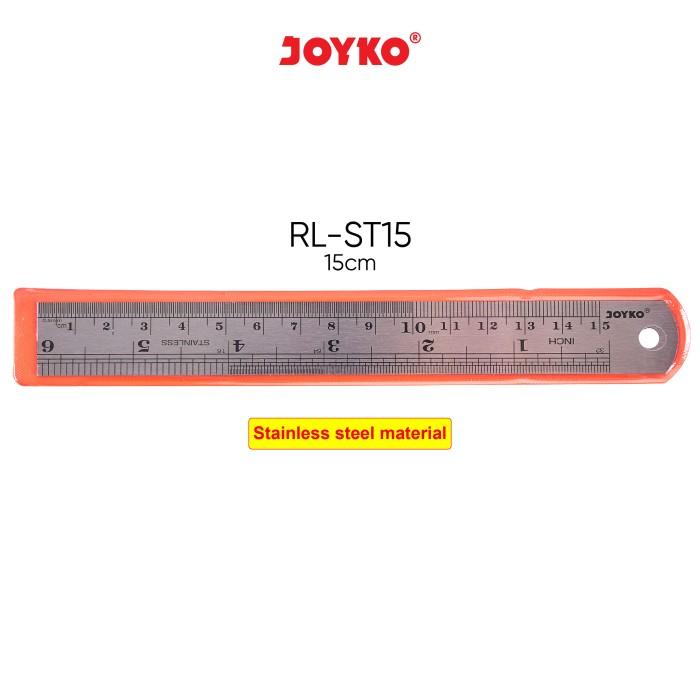 JOYKO RULER PENGGARIS BESI STAINLESS STEEL RL-ST (15CM - 100CM)