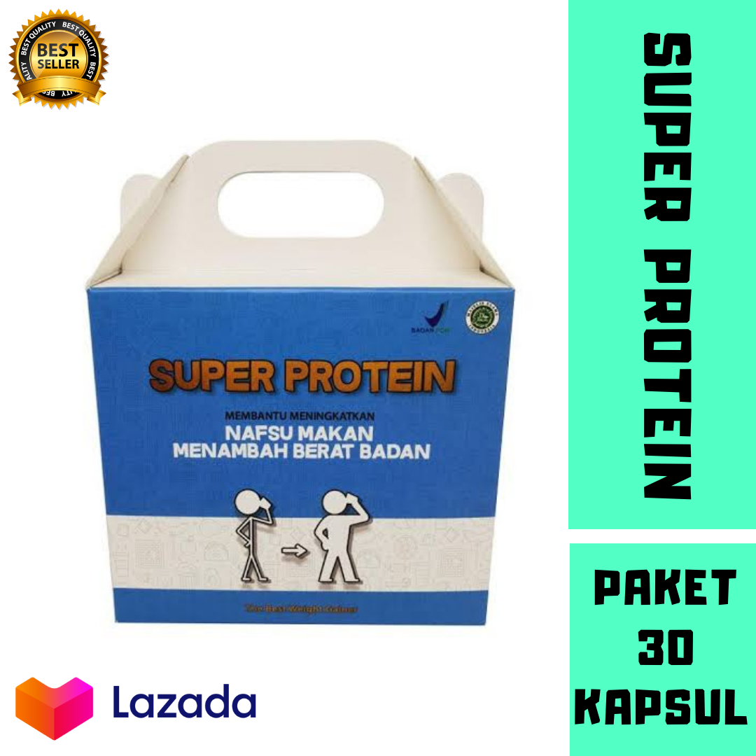 SATU SATUNYA!! SUPERPROTEIN ORIGINAL / Obat Penggemuk Badan / SUPER PROTEIN ASLI 60 KAPSUL/ Penggemuk Badan Dewasa ORIGINAL hanya DI SUPER GROW UP FS satu satunya!! superprotein original / obat penggemuk ba/ super protein asli 60 kapsul/ penggemuk badewasa original hanya super grow up fs