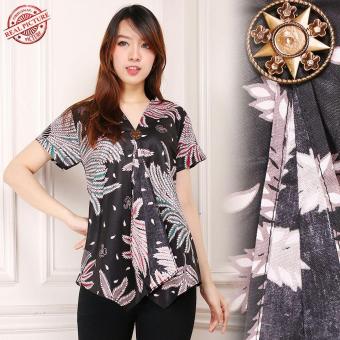 168 Collection Atasan Blouse Tevii Kemeja Batik Wanita