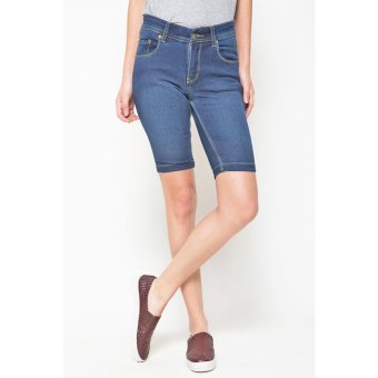 2Nd Red Celana Pendek Denim Best Price Mid Blue 263215