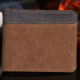 Amart Busana Dompet Pendek Pria Korea Taa Genggam Kanvas Warna Sambungan Dompet Vintage Wadah Kartu Koin Januari 2019 - 3 Amart Busana Dompet Pendek Pria Korea Taa Genggam Kanvas Warna Sambungan Dompet Vintage Wadah Kartu Koin - 3