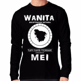 Apparel Glory Kaos 3D Wanita Diciptakan Setara Tetapi Yang Terbaik Lahir Dibulan Mei 2 Light Lengan