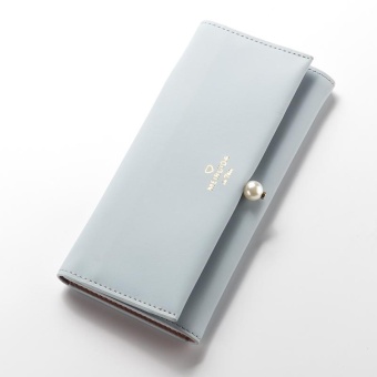 Baellerry Women Dompet Panjang Multi-fungsional Wanita Eropa dan American Soft Leather Pearl Baru Saku
