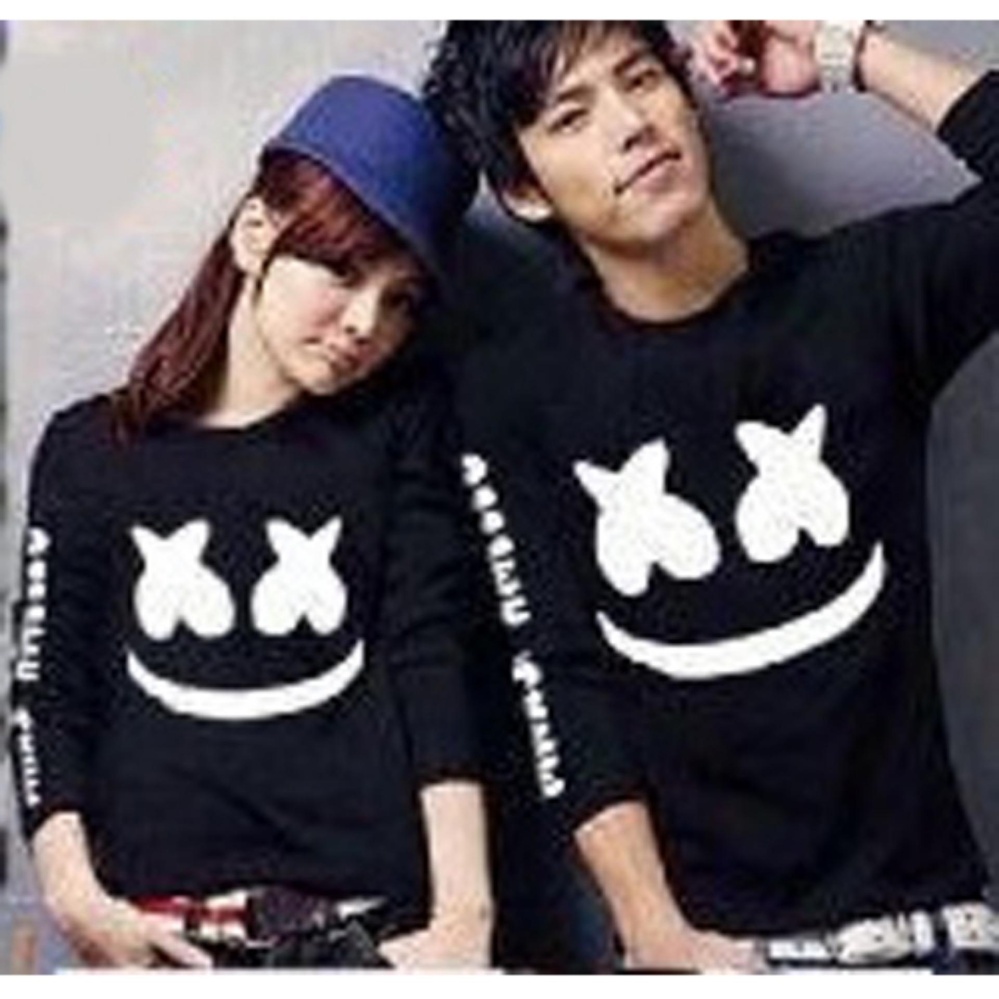 Baju Lengan Panjang Kaos Pasangan Kopel Lp A Navy baju lengan panjang kaos pasangan kopel lp a navy