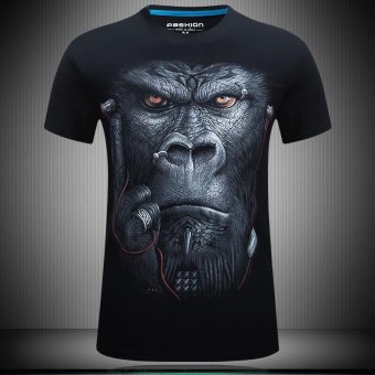 Merek 3D T Shirt Pria Hip Hop T-shirt 5XL 6XL Plus Ukuran Kaos Lucu