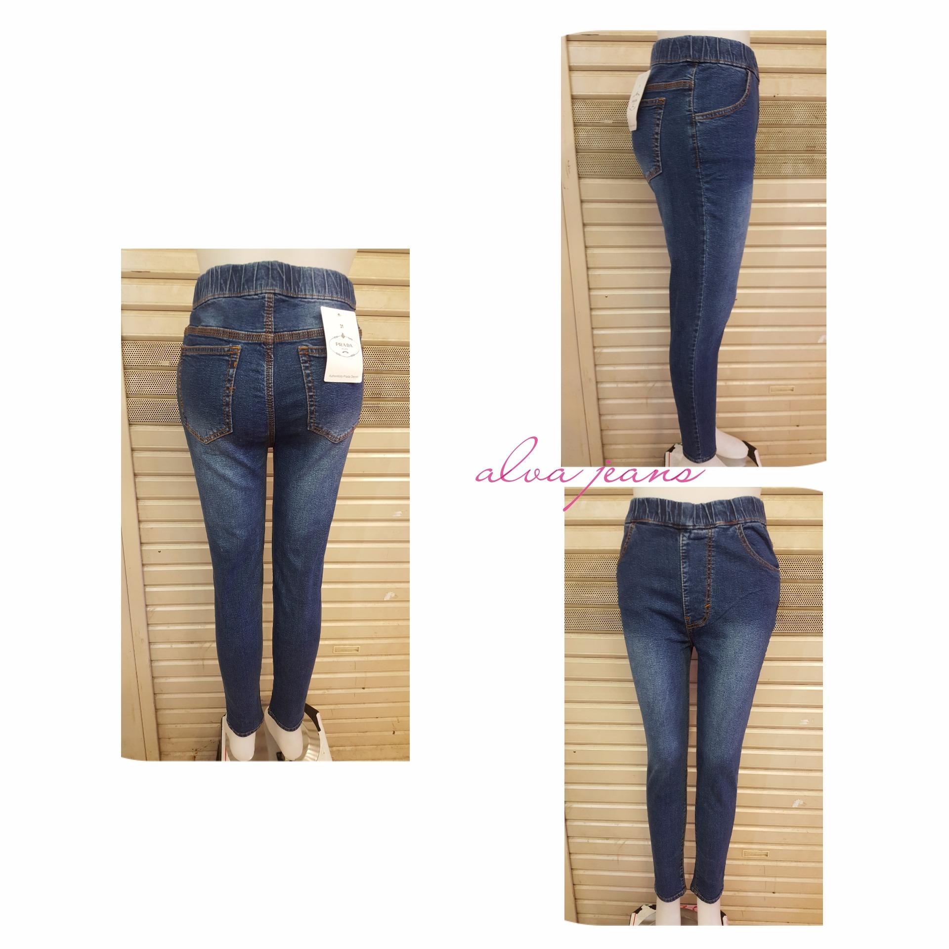 Nj Celana Jeging Jeans Wanita Berbahan Soft Lembut Ngaret Ice Blue Review of CELANA JEGING CEWEK BIRU TERANG TERBARU belanja murah Hanya Rp86
