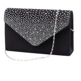 Coconiey Ladies Large Evening Satin Diamante Dompet Tangan Wanita Envelope Untuk Pesta Hitam(Int: Satu Ukuran) -int Januari 2019 - 2 Coconiey Ladies Large Evening Satin Diamante Dompet Tangan Wanita Envelope untuk Pesta Hitam(Int: Satu ukuran) -int - 2