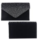 Coconiey Ladies Large Evening Satin Diamante Dompet Tangan Wanita Envelope Untuk Pesta Hitam(Int: Satu Ukuran) -int Januari 2019 - 4 Coconiey Ladies Large Evening Satin Diamante Dompet Tangan Wanita Envelope untuk Pesta Hitam(Int: Satu ukuran) -int - 4