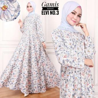 Gamis Best Seller / Gamis Baloteli Bunga Elvi No.3 (No Pasmina)