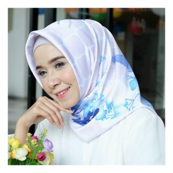 Hijab - Kerudung Segi Empat - Velvet Printing - Nazqa / Jilbab