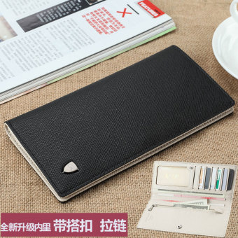Jepang dan Korea Selatan yang baru ultra-tipis muda ritsleting dompet pria bagian panjang dari