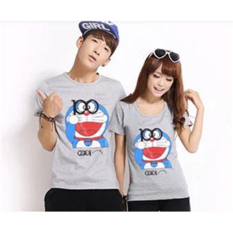 Kaos Couple / Baju Pasangan / Soulmate Doraemon 100 Abu