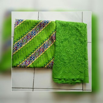 Kebaya bali murah set kain satin dan atasan brokat