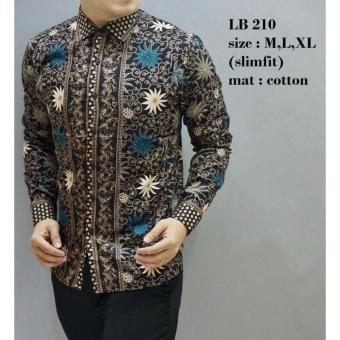 Cek Harga Baru Baju Batik Pria Lengan Pendek Modern 