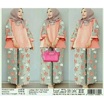 Cek Harga Baru Korea Pink Setelan Blouse Putih Celana 