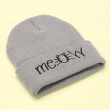 Topi Meow Musim Dingin Kasual Hip Hop Rajutan Wol Topi Kupluk Pelindung Kepala .