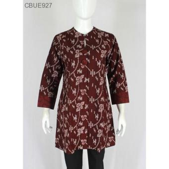 Mila Style - Baju Atasan Batik Wanita Tunik Motif Songket Batik Printing Batik Pekalongan Katun Sup