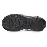 ... Pathfinder Pria Datar Kulit Sporty Sandal Velcro Sandal Hiking SEPATU (cokelat Kehitaman) - 3 ...